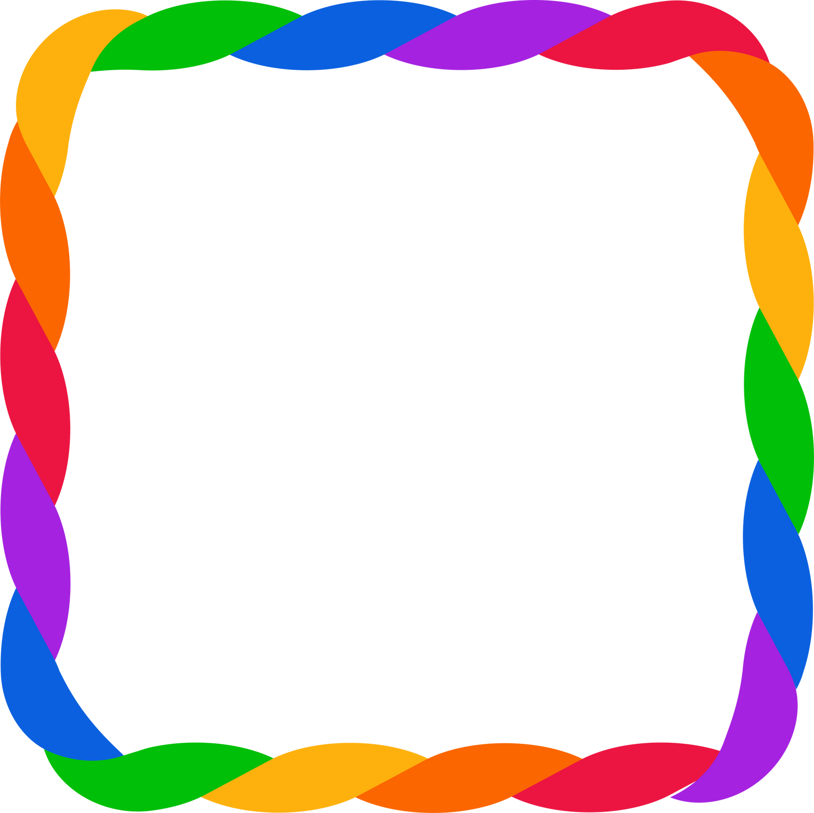 Square Pride Rainbow Frame